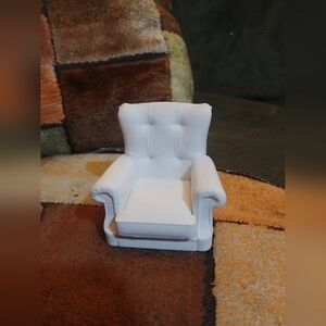 White Miniature Armchair Home Accent
